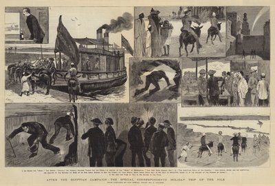 Dopo la campagna egiziana, il viaggio di vacanza degli inviati speciali sul Nilo da Joseph Nash