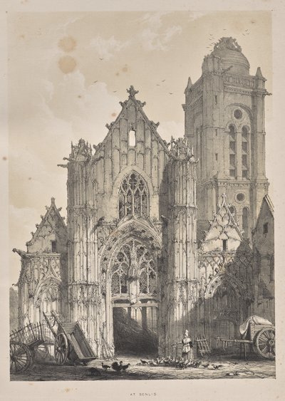 Architettura del Medioevo: A Senlis da Joseph Nash