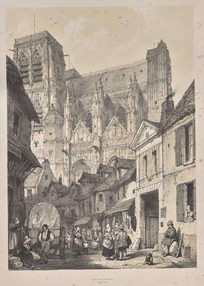 Architettura del Medioevo: Cattedrale, Abbeville da Joseph Nash