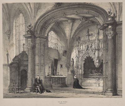 Architettura del Medioevo: In St. Remi, Abbeville da Joseph Nash