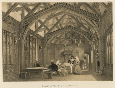 Sala dei banchetti, Bramhall, Cheshire da Joseph Nash