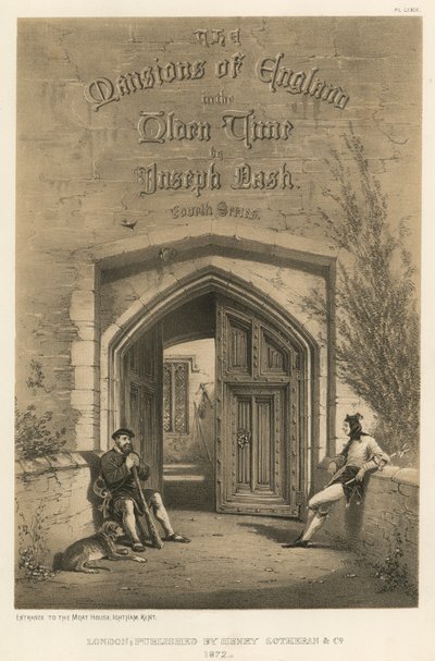 Ingresso alla Moat House, Ightham, Kent da Joseph Nash