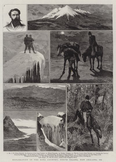 Esplorazione nel King Country, Isola del Nord, Nuova Zelanda, III da Joseph Nash