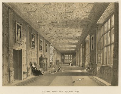 Galleria, Aston Hall, Warwickshire da Joseph Nash