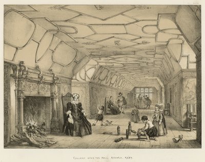 Galleria sopra la Sala, Knowle, Kent da Joseph Nash