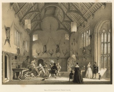 Sala, Athelhampton, Dorsetshire da Joseph Nash