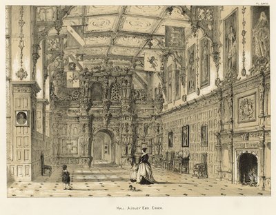 Sala, Audley End, Essex da Joseph Nash