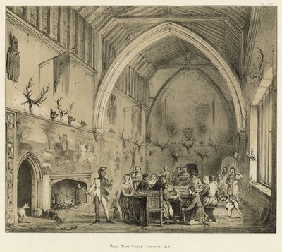 Sala, Moat House, Ightham, Kent da Joseph Nash