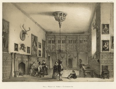 Sala, Wroxton Abbey, Oxfordshire da Joseph Nash