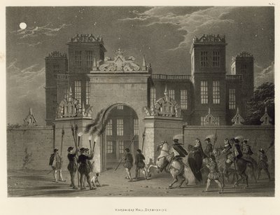 Hardwicke Hall, Derbyshire da Joseph Nash