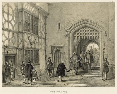 Castello di Hever, Kent da Joseph Nash
