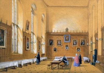 Sala del New College, 1858 da Joseph Nash