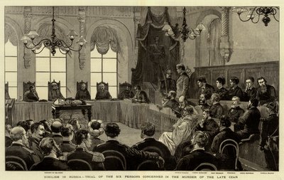 Il nichilismo in Russia, processo dei sei coinvolti nell