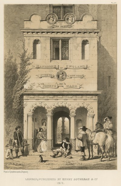Portico, Cranbourne, Dorset da Joseph Nash