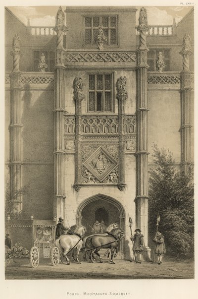 Portico, Montacute, Somerset da Joseph Nash