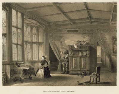 Stanza che conduce alla cappella, Knowle, Kent da Joseph Nash