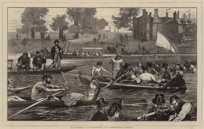 Sabato pomeriggio a Hampton Court da Joseph Nash