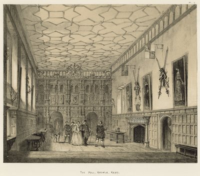 La Sala, Knowle, Kent da Joseph Nash