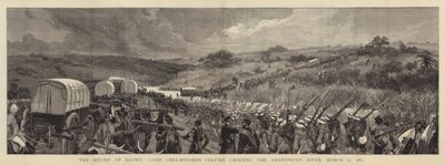 Il sollievo di Ekowe, la colonna di Lord Chelmsford attraversa il fiume Amantikulu, 31 marzo 1879 da Joseph Nash