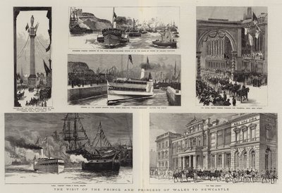 La visita del Principe e della Principessa del Galles a Newcastle da Joseph Nash