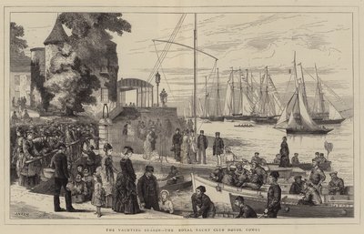 La stagione della vela, la Royal Yacht Club House, Cowes da Joseph Nash
