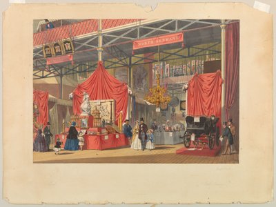 Germania del Nord. Tavola da "Immagini complete di Dickinson della Grande Esposizione del 1851," pubblicata nel 1854. da Joseph Nash The Elder