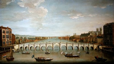 Veduta del ponte di Westminster da Joseph Nicholls
