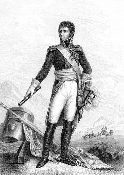 Maresciallo Jean-Baptiste-Jules Bernadotte, Carlo XIV di Svezia (incisione) da Joseph Nicolas (after) Jouy