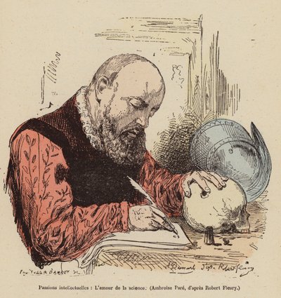 Amore per la scienza da Joseph Nicolas (after) Robert Fleury
