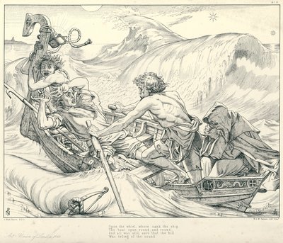 Illustrazione per La Ballata del Vecchio Marinaio di Coleridge da Joseph Noel (after) Paton