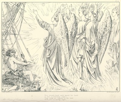 Illustrazione per La ballata del vecchio marinaio di Coleridge da Joseph Noel (after) Paton