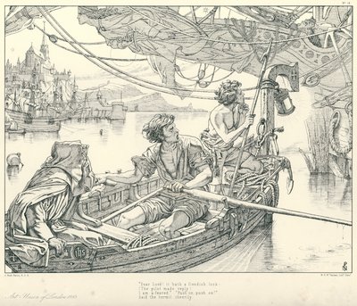 Illustrazione per La ballata del vecchio marinaio di Coleridge da Joseph Noel (after) Paton