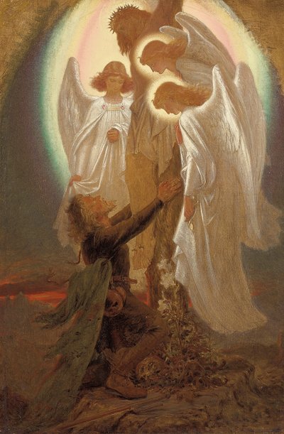 Cristiano ai piedi della croce da Joseph Noel Paton