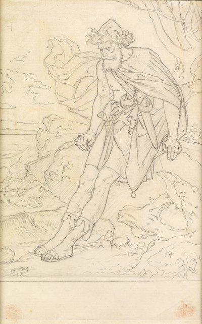 Ulisse su Ogigia da Joseph Noel Paton
