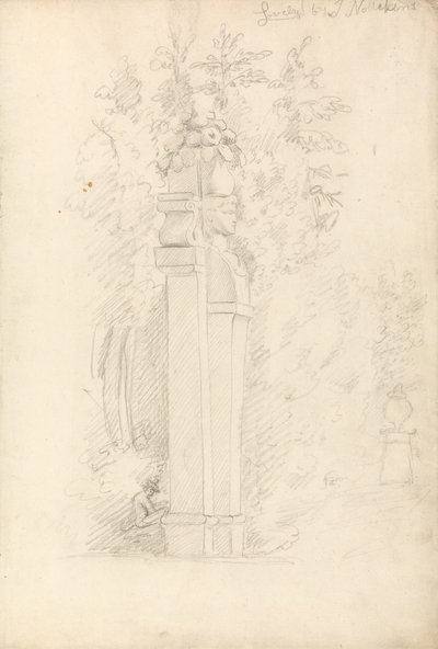 Un termine in un giardino da Joseph Nollekens