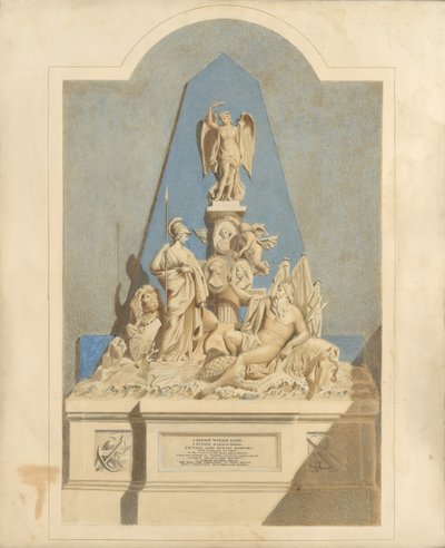 Progetto per il Memoriale dei Tre Capitani, ca. 1784 da Joseph Nollekens