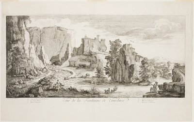 Vetta della Fontaine di Vaucluse da Joseph Parrocel