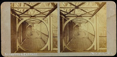 Galleria telescopica, Crystal Palace; Fotografia stereoscopica da Joseph Paxton