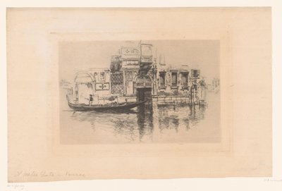 Gondola su un canale da Joseph Pennell (signed by artist)