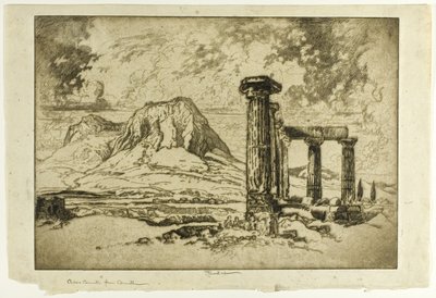 Acro-Corinto da Corinto da Joseph Pennell