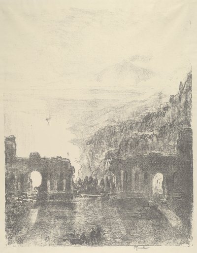 Etna sopra Taormina da Joseph Pennell
