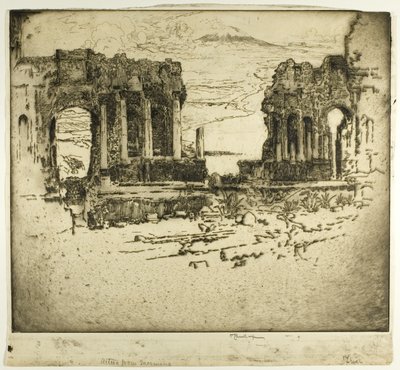 Etna da Taormina da Joseph Pennell