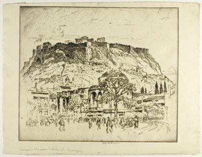 Atene antica, medievale e moderna, la moschea da Joseph Pennell