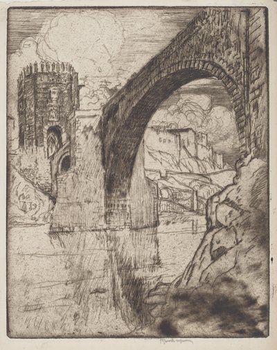 Arco del ponte di Alcantara da Joseph Pennell
