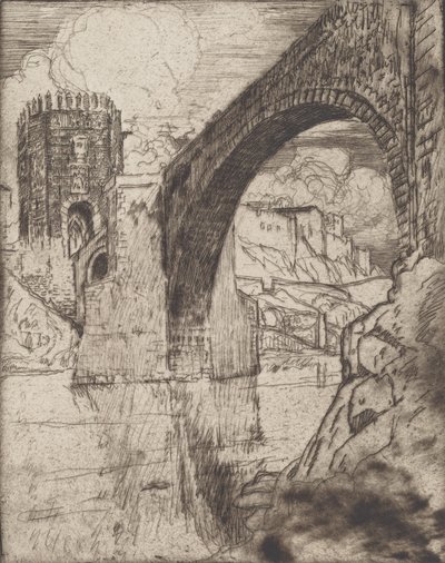 Arco del Ponte di Alcantara, 1904 da Joseph Pennell