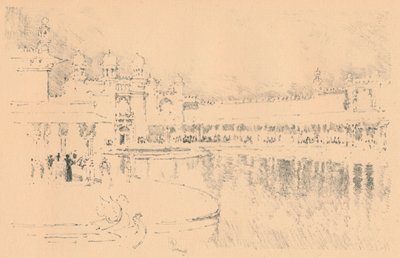 Auto-litografia di J. Pennell da Joseph Pennell
