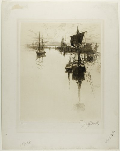 Sotto il Ponte di Chestnut Street, Philadelphia da Joseph Pennell