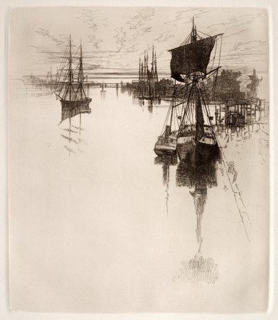 Sotto il ponte di Chestnut Street, Filadelfia, 1884 da Joseph Pennell