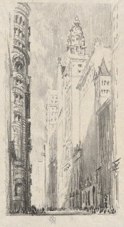 Torri di Broadway da Joseph Pennell
