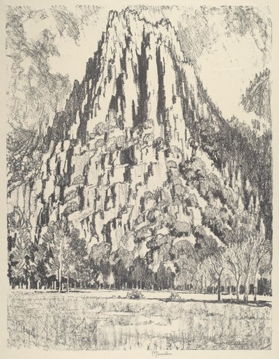 Contrafforti, Yosemite, 1912 da Joseph Pennell